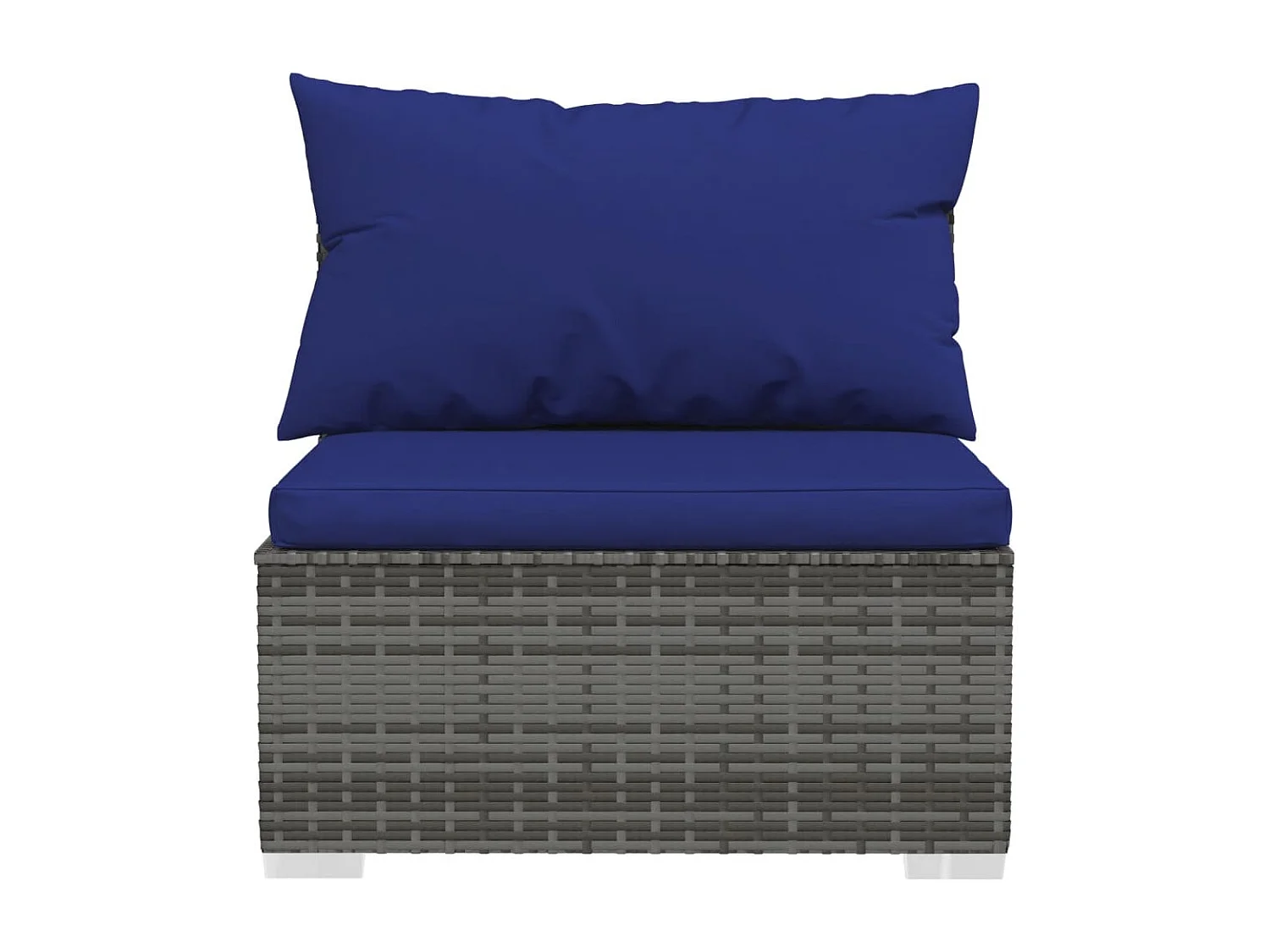 Salon de jardin meuble résine grise 70 x 70 x 60.5 cm 02_0016866