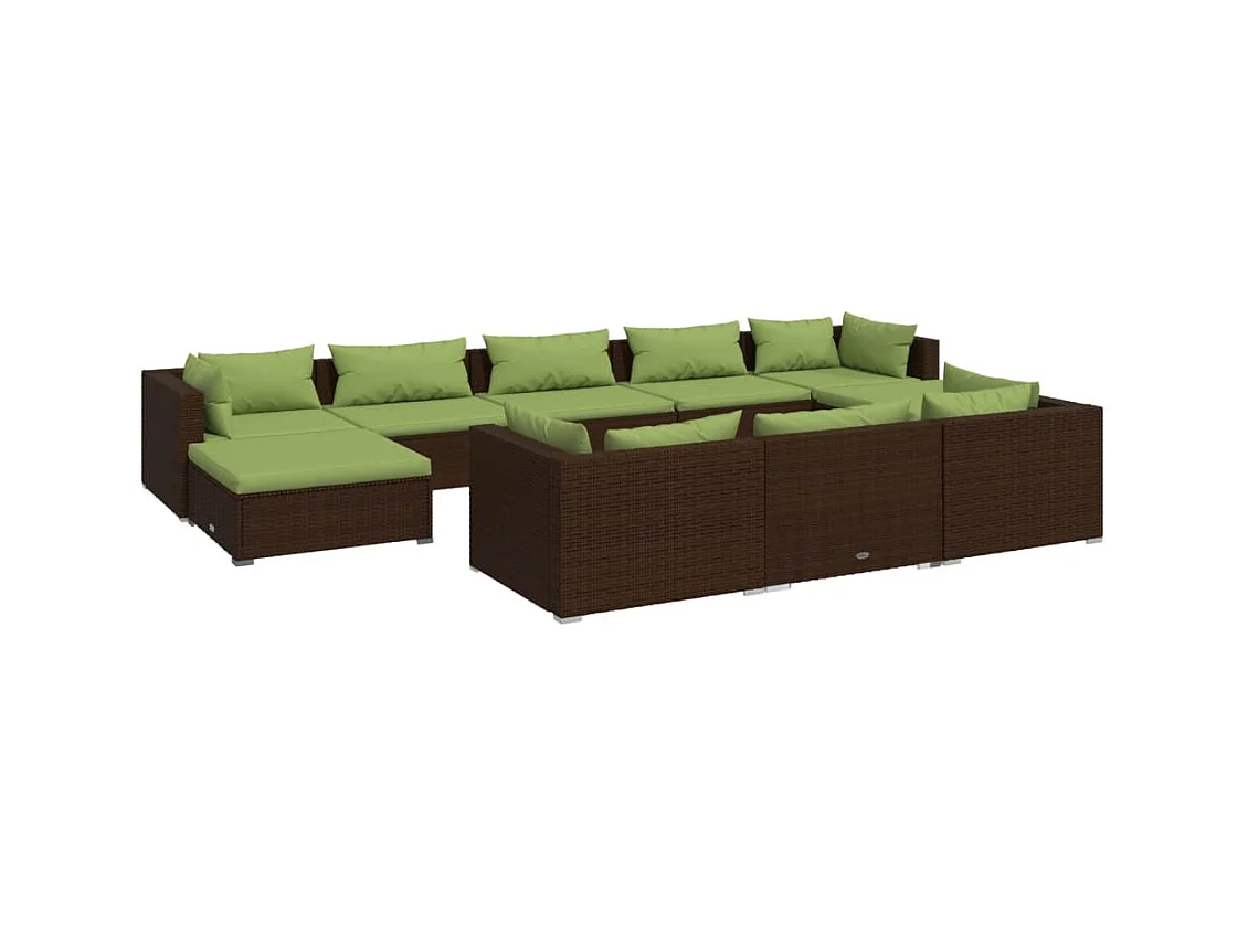 Salon de jardin meuble résine marron 70 x 70 x 60.5 cm 02_0015095