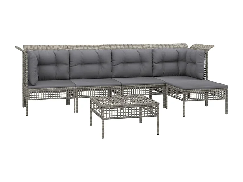 Salon de jardin meuble résine grise 55 x 65 x 75 cm 02_0016819