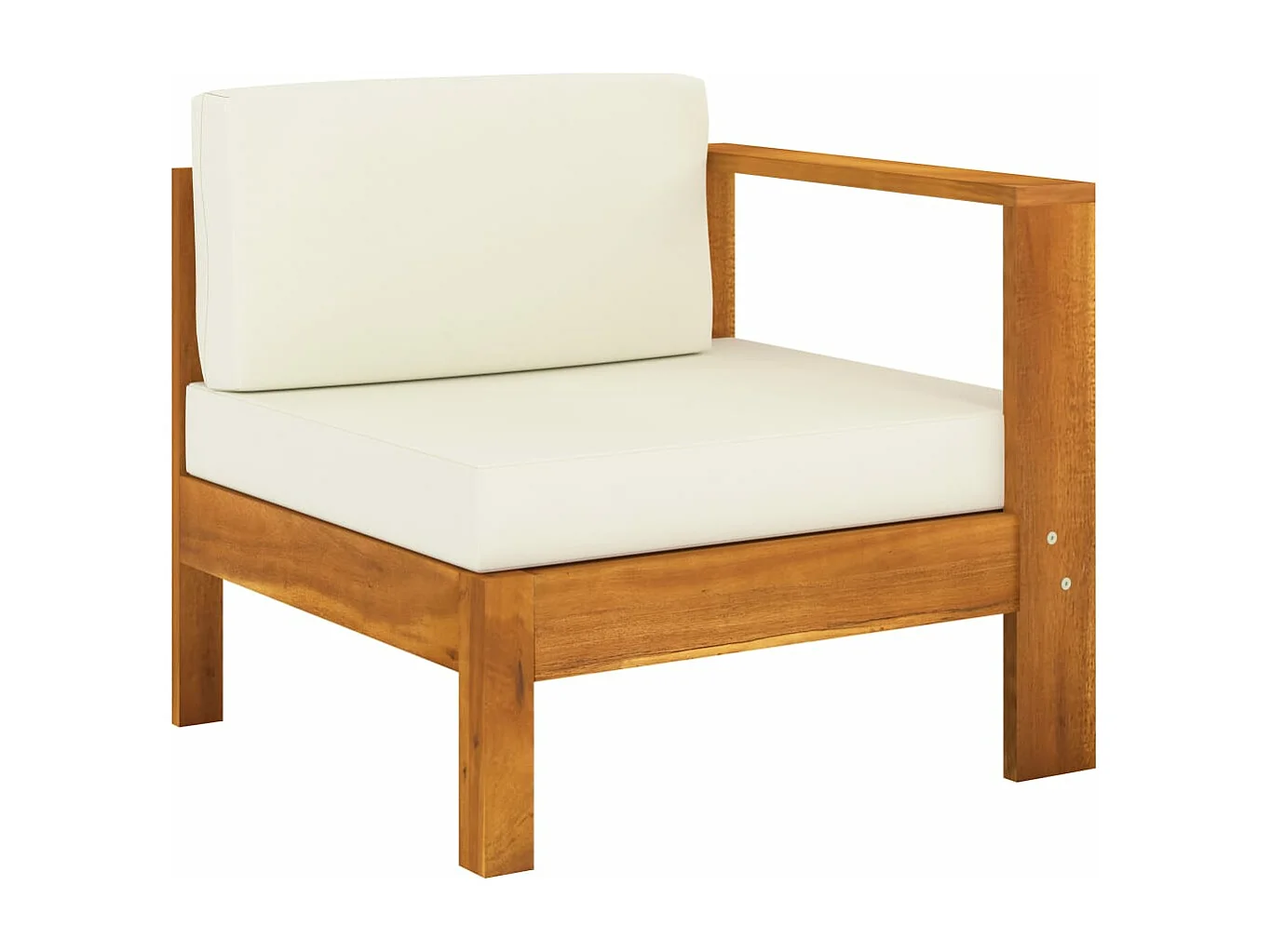 Salon de jardin meuble bois blanche 100 x 60 x 25 cm 02_0014980