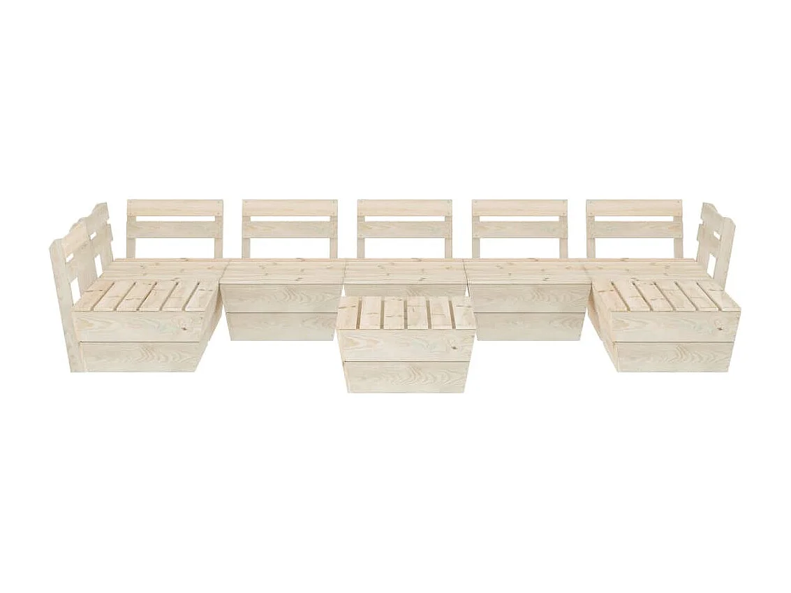 Salon de jardin meuble bois marron 60 x 60 x 65 cm 02_0018516