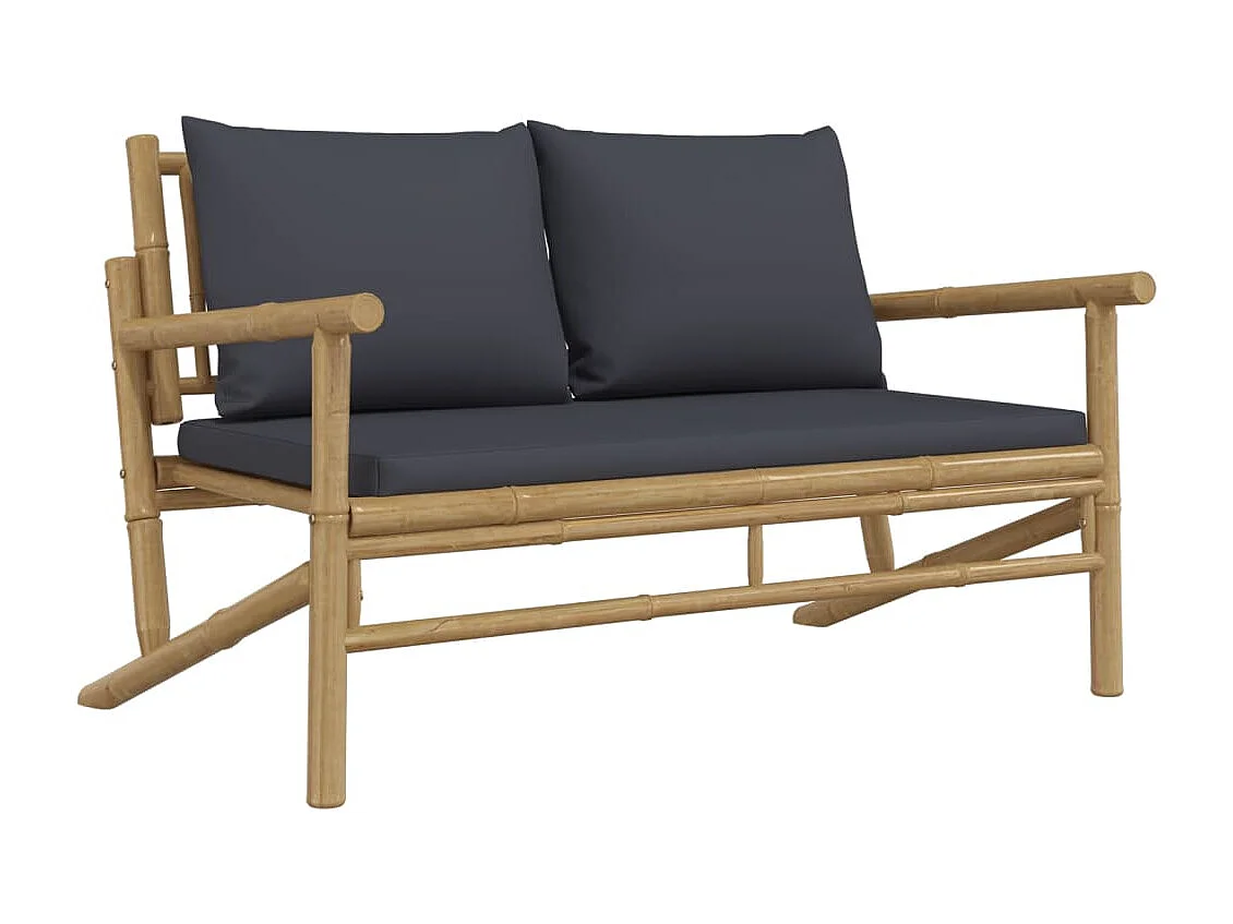 Salon de jardin meuble bambou marron 90 x 55 x 37 cm 02_0016135