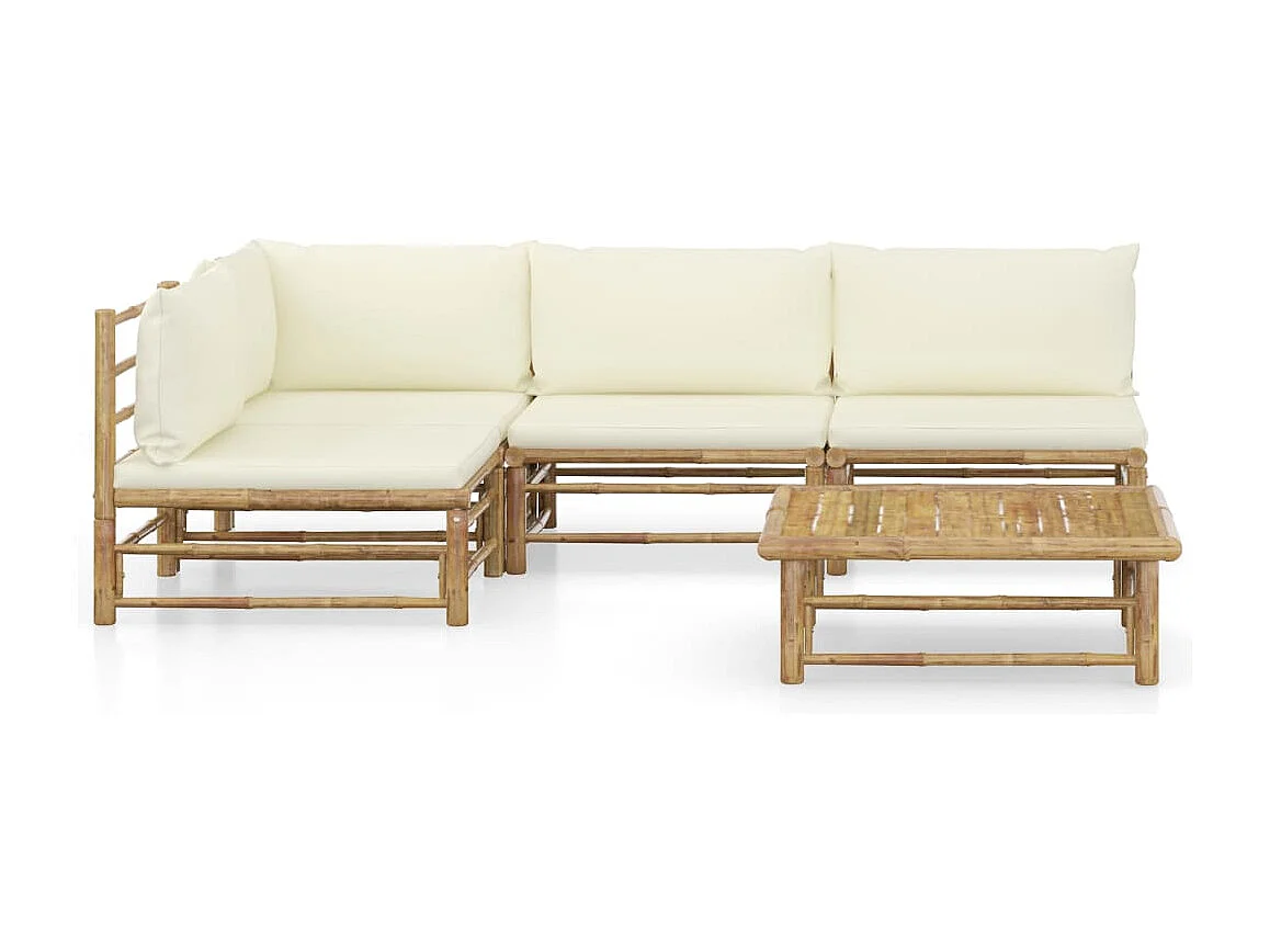 Salon de jardin meuble bambou marron 65 x 70 x 60 cm 02_0016307