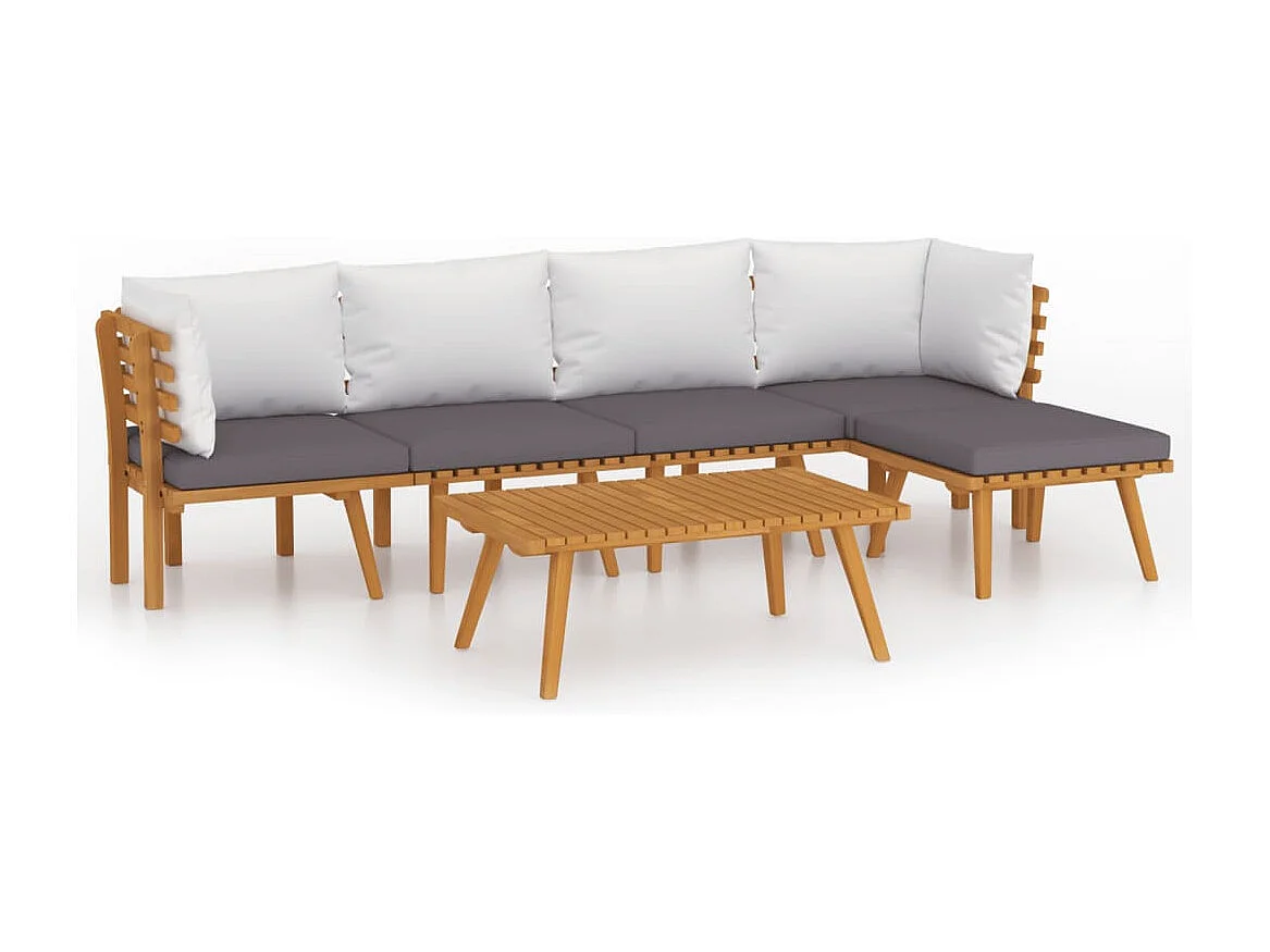 Salon de jardin meuble bois marron 65 x 60 x 65 cm 02_0016657