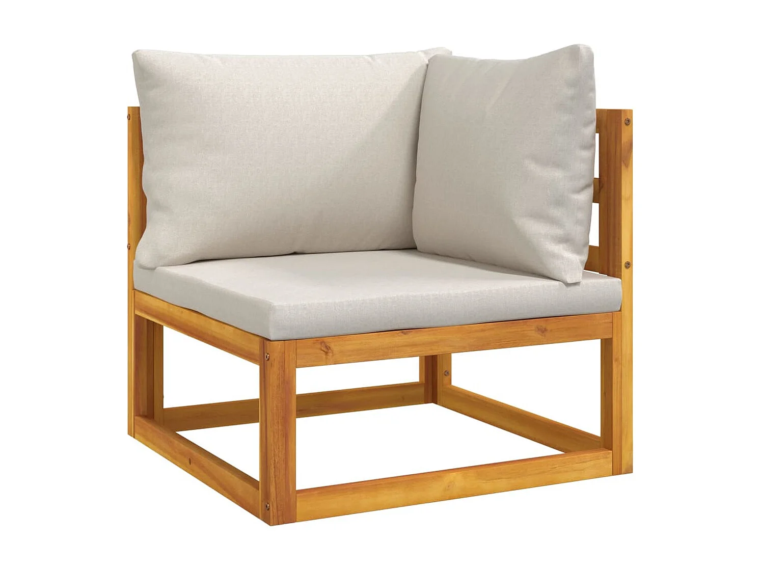 Mobili da giardino mobili da esterno Set di mobili da 6 pezzi con cuscini grigio chiaro in legno massiccio 02_0016777