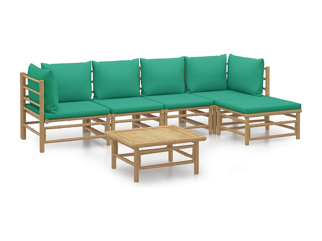 Salon de jardin meuble bambou marron 69 x 69 x 65 cm 02_0016954