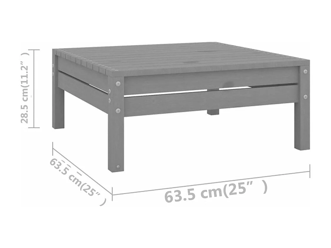 Salon de jardin meuble bois marron 63.5 x 63.5 x 62.5 cm 02_0015519