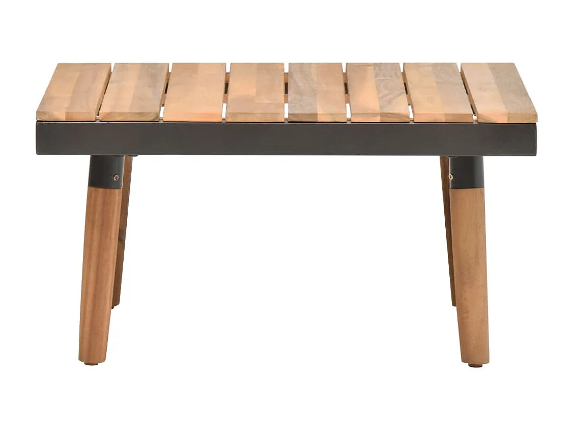 Salon de jardin meuble bois marron 200 x 200 x 65 cm 02_0016090