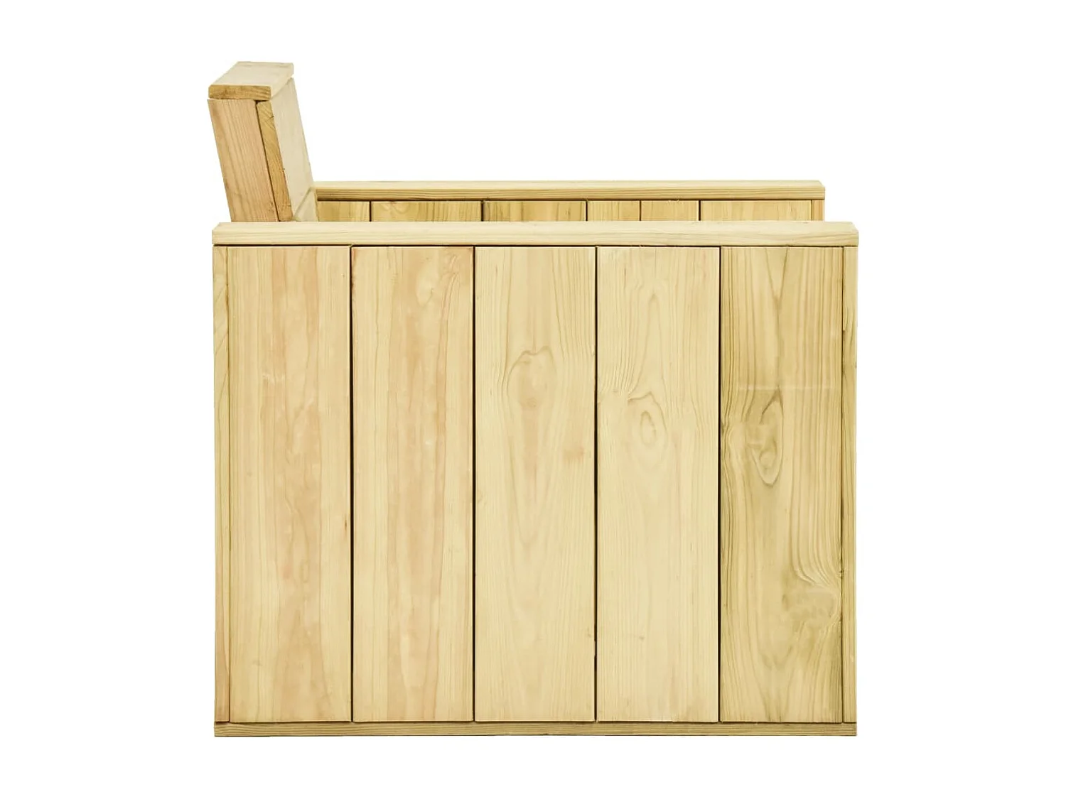 Mobili da giardino mobili da esterno Set di mobili da 3 pezzi in legno di pino massiccio impregnato 02_0016045