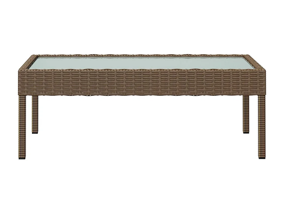 Mobili da giardino mobili da esterno Set di mobili da 16 pezzi con cuscini in resina intrecciata marrone 02_0015877