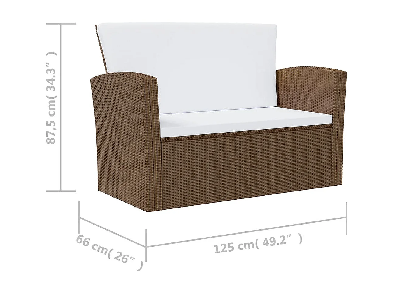 Salon de jardin meuble résine marron 75 x 66 x 87.5 cm 02_0017702