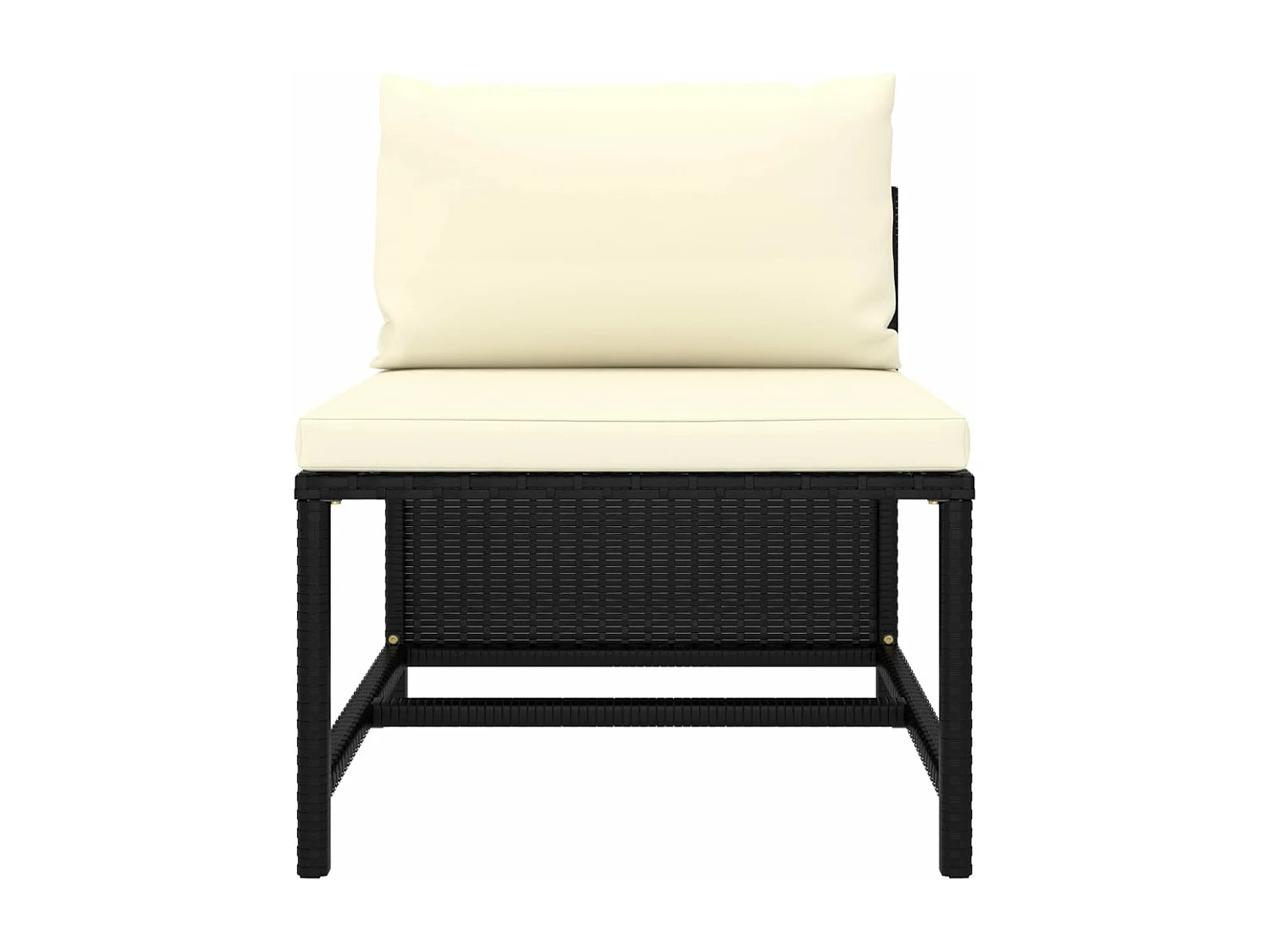 Muebles de jardín muebles de exterior juego de muebles de 9 piezas con cojines de resina tejida en negro 02_0018135