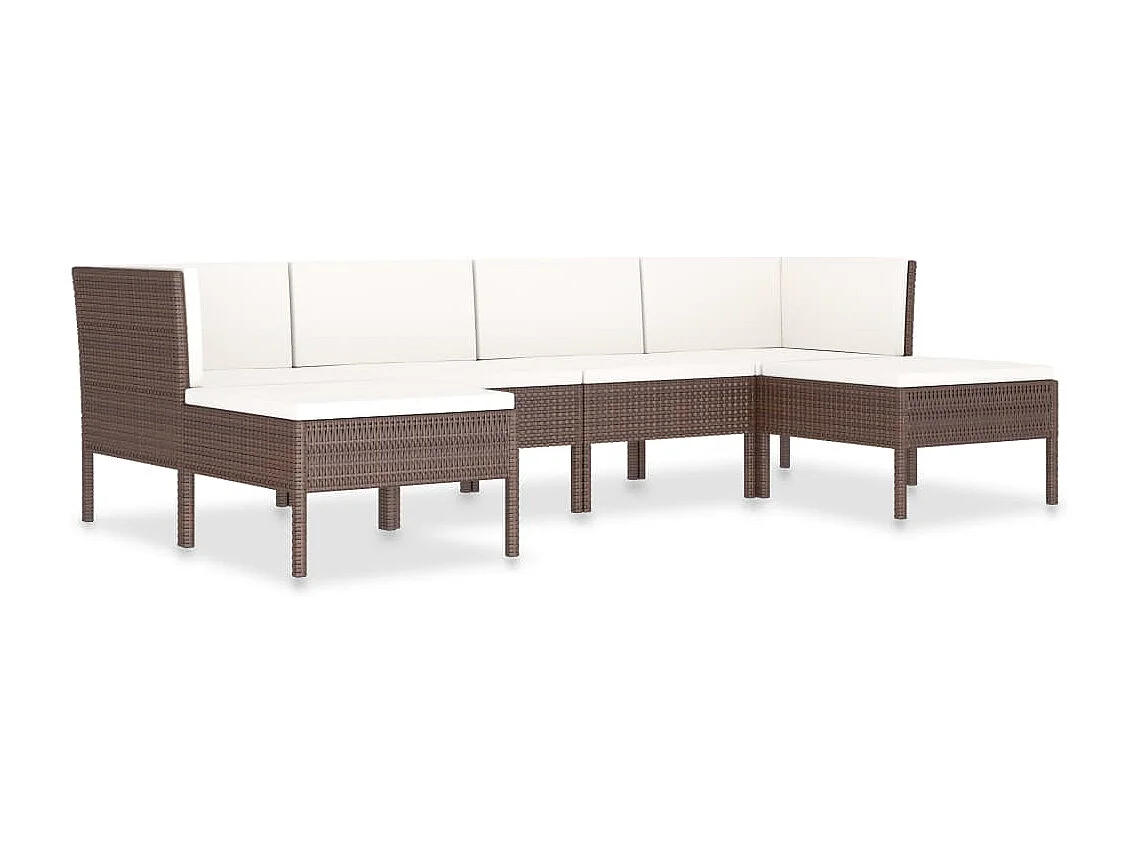 Salon de jardin meuble résine marron 69 x 69 x 67 cm 02_0016891