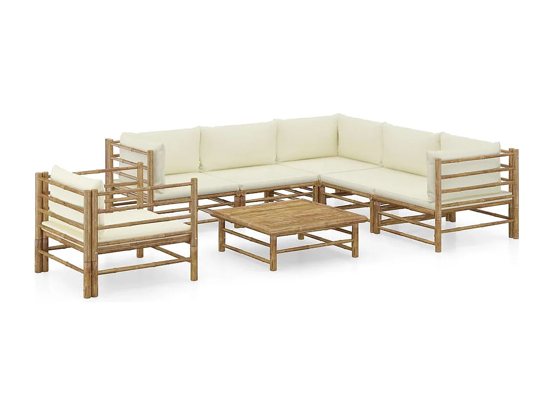 Salon de jardin meuble bambou marron 65 x 70 x 60 cm 02_0017085