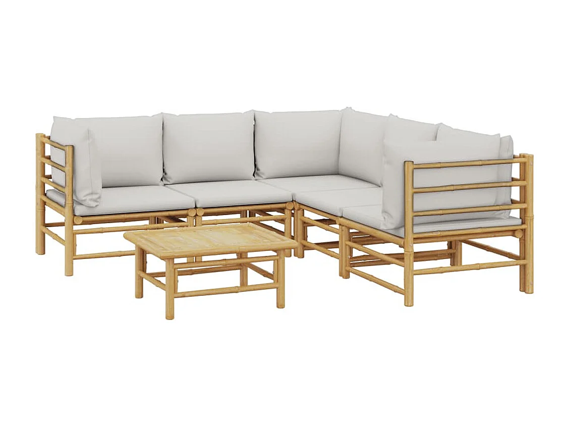 Salon de jardin meuble bambou marron 69 x 55 x 65 cm 02_0016773