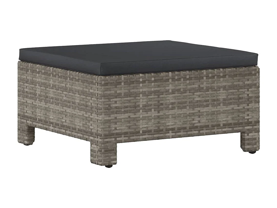 Salon de jardin meuble résine grise 63 x 63 x 55.5 cm 02_0016411