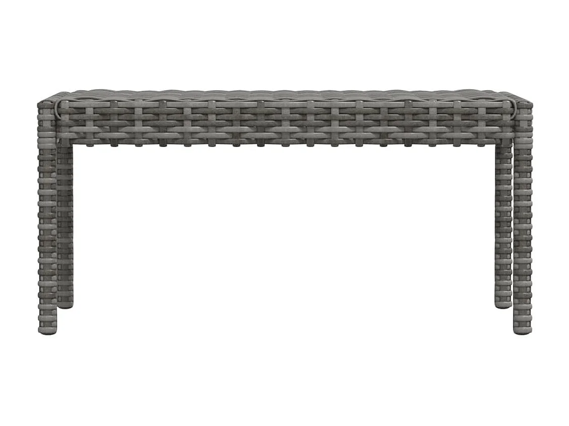 Mobili da giardino mobili da esterno Set di mobili da 6 pezzi con cuscini in resina intrecciata grigia 02_0016864