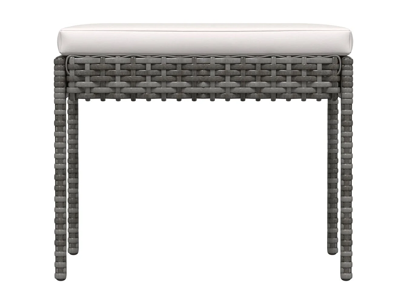 Mobili da giardino mobili da esterno Set di mobili da 6 pezzi con cuscini in resina intrecciata grigia 02_0016864