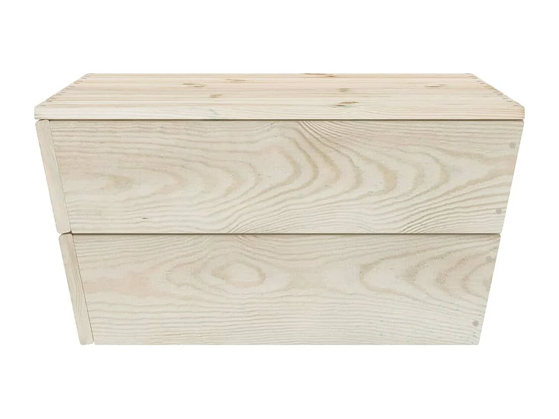 Mobili da giardino mobili da esterno set di mobili su pallet 10 pezzi in legno di abete rosso impregnato 02_0018341