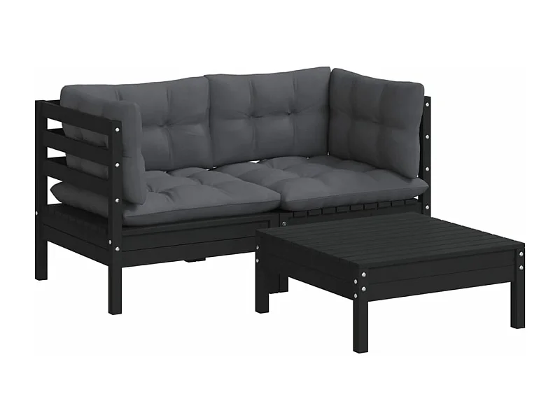 Salon de jardin meuble bois marron 63.5 x 63.5 x 62.5 cm 02_0015918