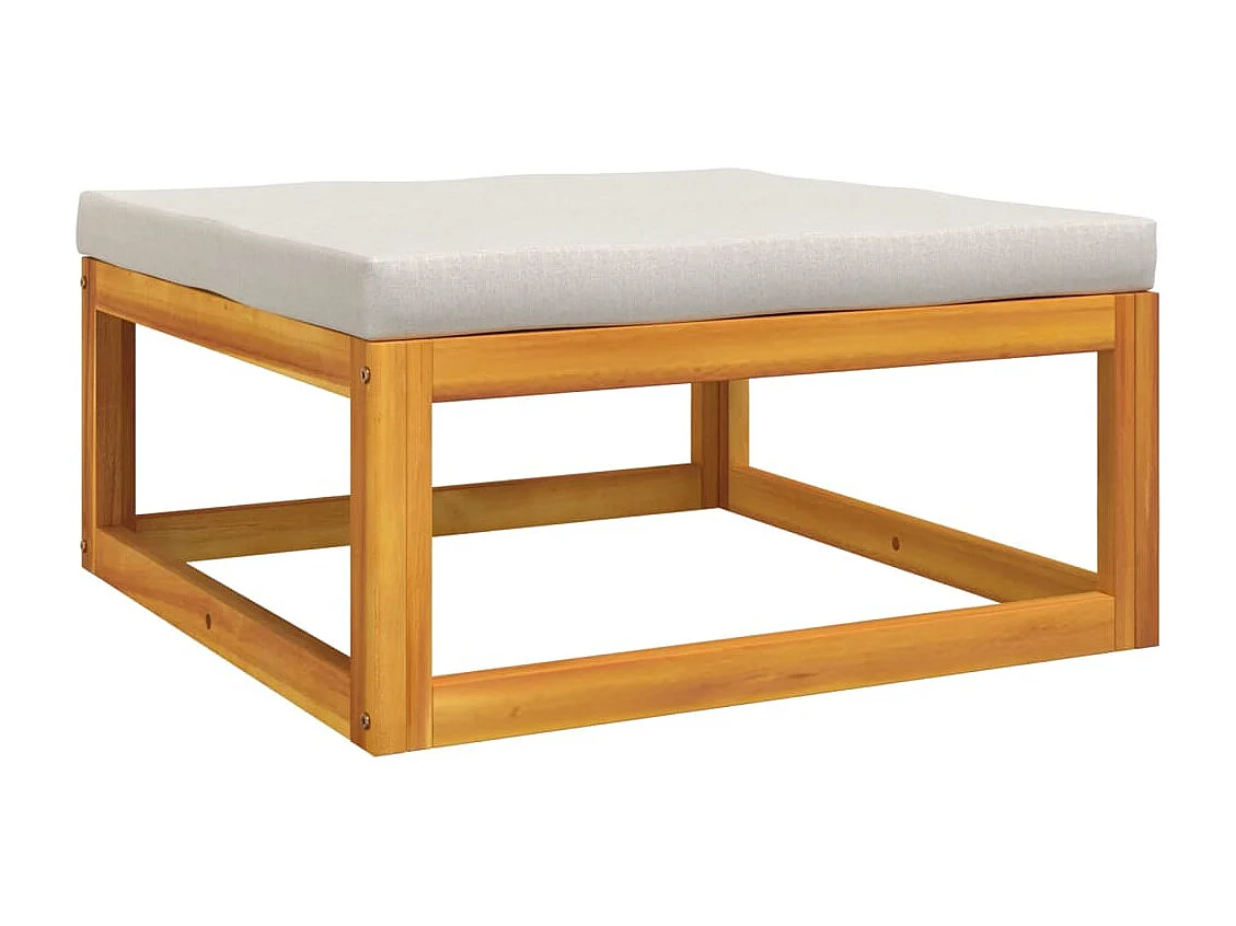 Mobili da giardino mobili da esterno Set di mobili da 8 pezzi con cuscini grigio chiaro in legno massiccio 02_0017590