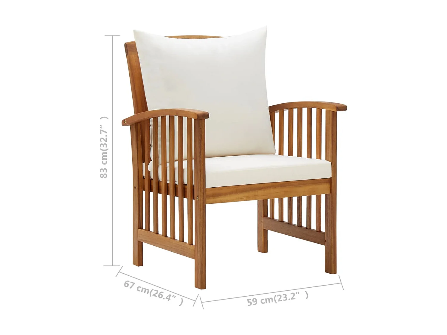 Salon de jardin meuble bois marron 102 x 50 x 43 cm 02_0016314