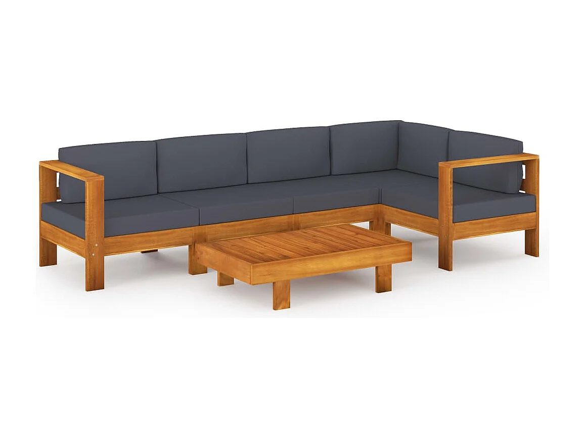 Salon de jardin meuble bois marron 61 x 63 x 60 cm 02_0016788