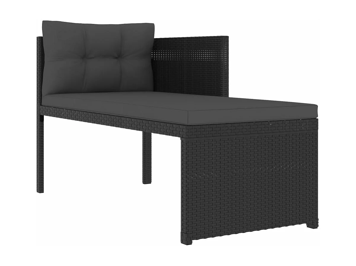 Mobili da giardino mobili da esterno set di mobili 4 pezzi in resina intrecciata nera 02_0016279