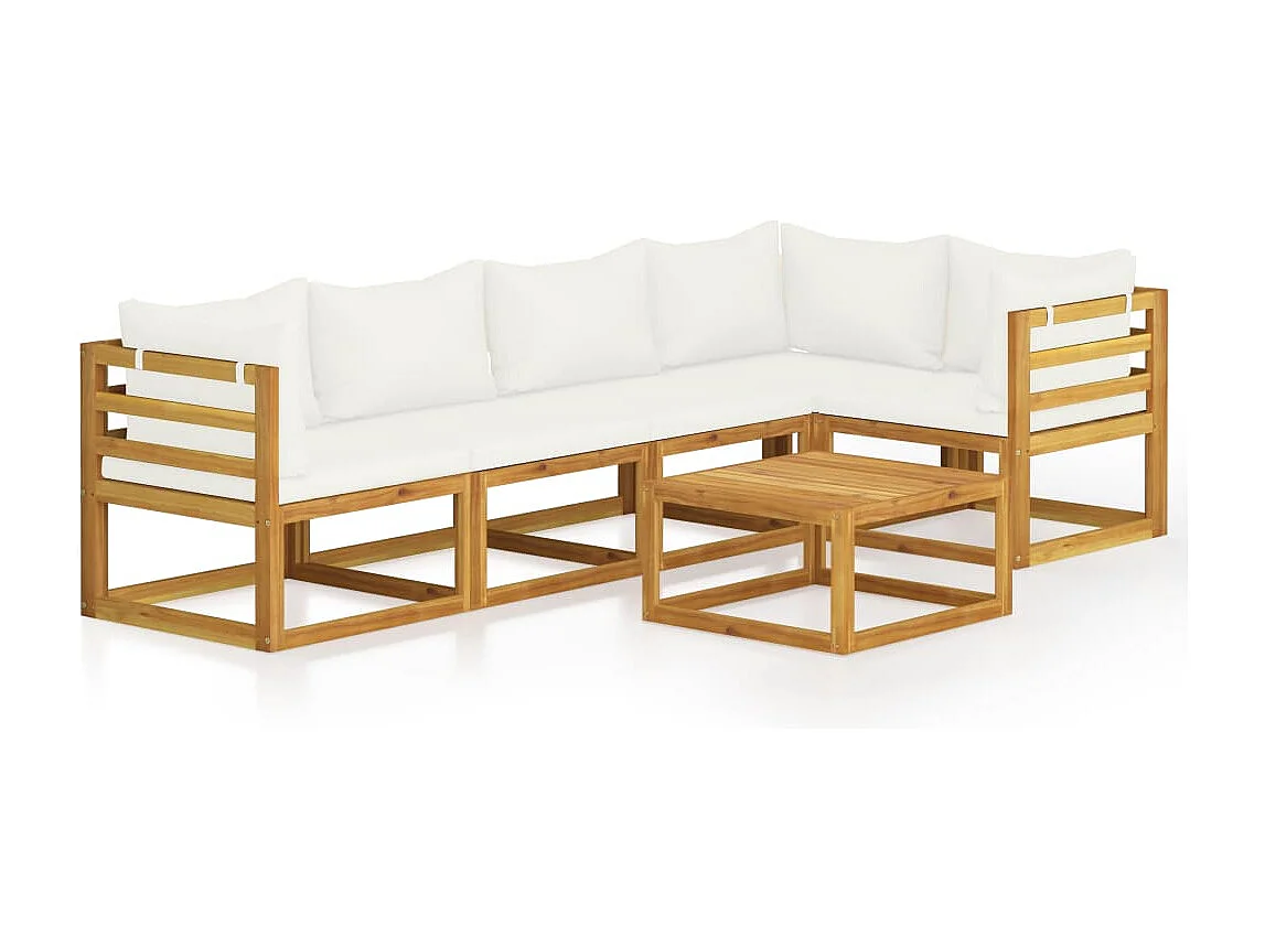 Salon de jardin meuble bois marron 70 x 70 x 60 cm 02_0016626