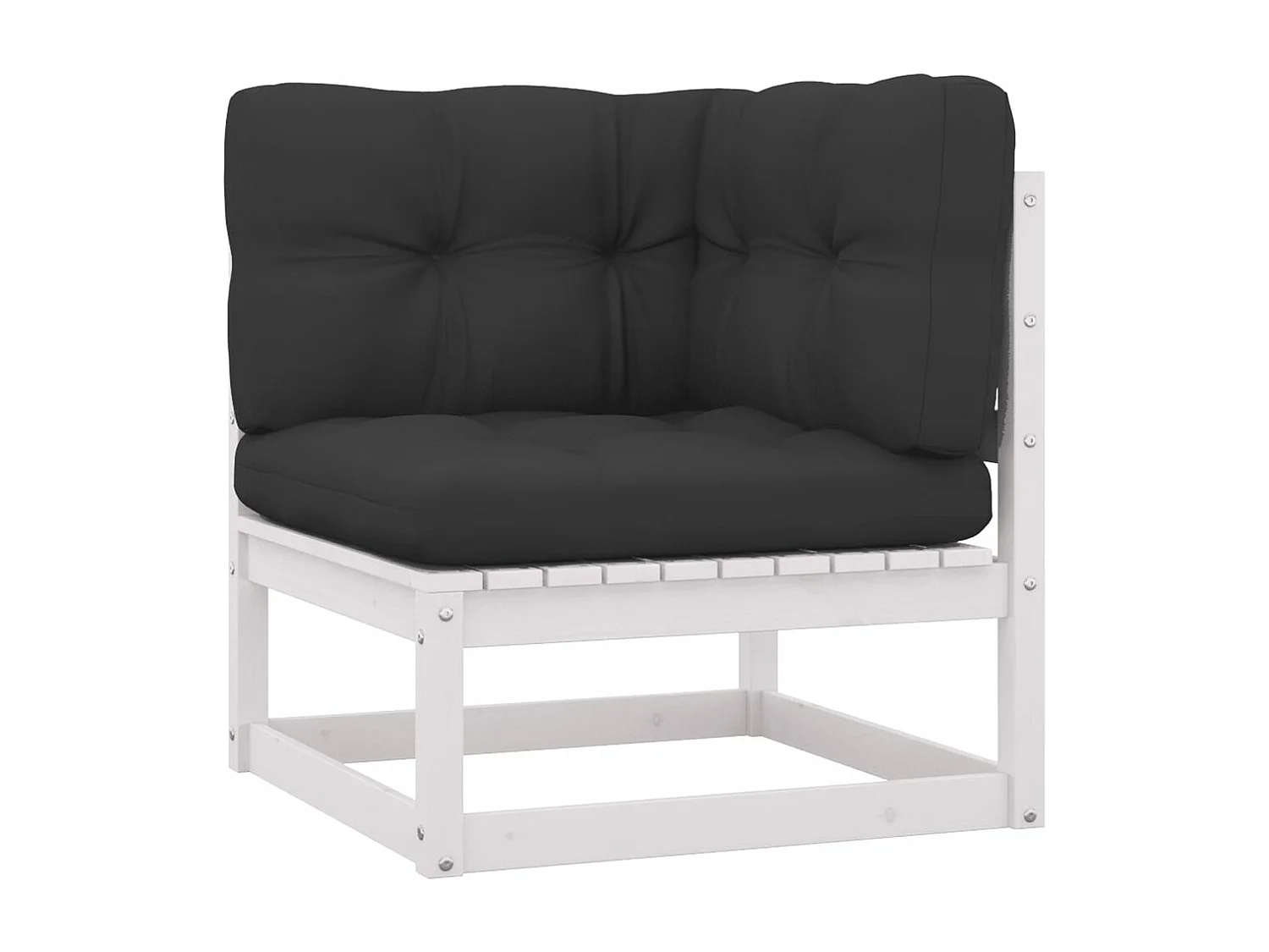 Salon de jardin meuble bois blanche 70 x 70 x 67 cm 02_0015301