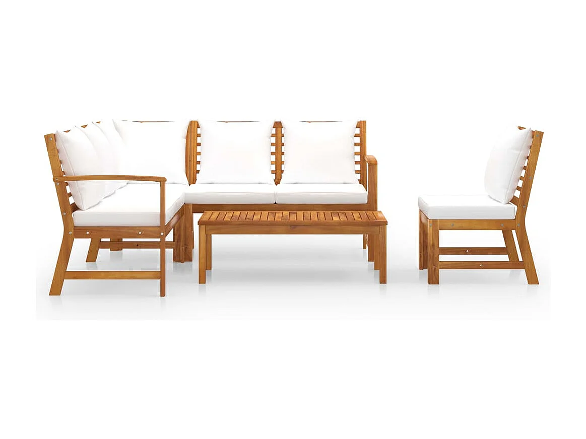 Salon de jardin meuble bois marron 114.5 x 60.5 x 81 cm 02_0016294