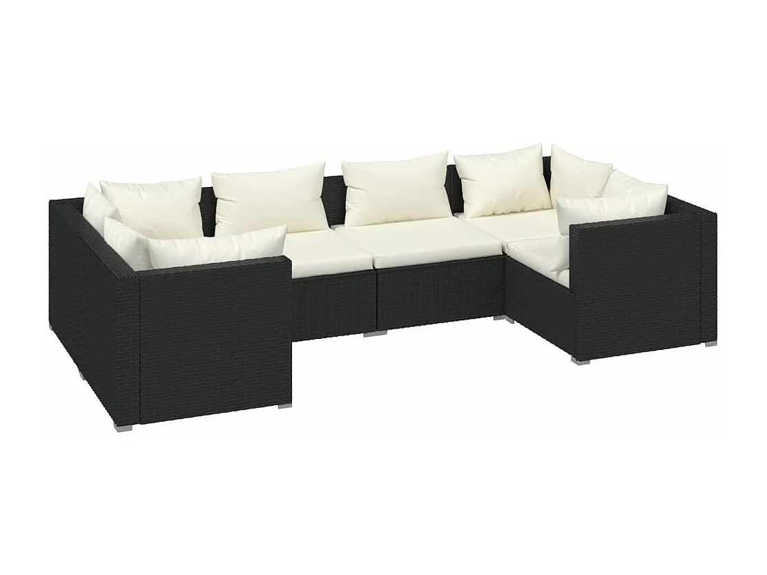 Salon de jardin meuble résine noire 70 x 70 x 60.5 cm 02_0016933