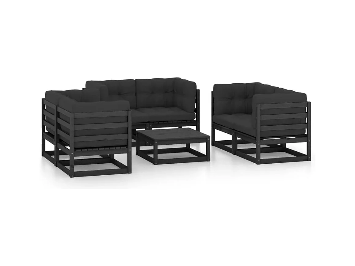 Salon de jardin meuble bois marron 70 x 70 x 67 cm 02_0017123