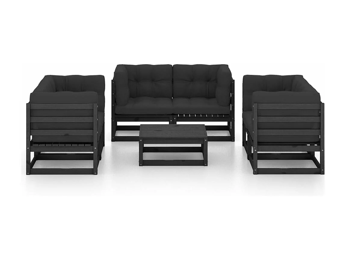 Salon de jardin meuble bois marron 70 x 70 x 67 cm 02_0017123