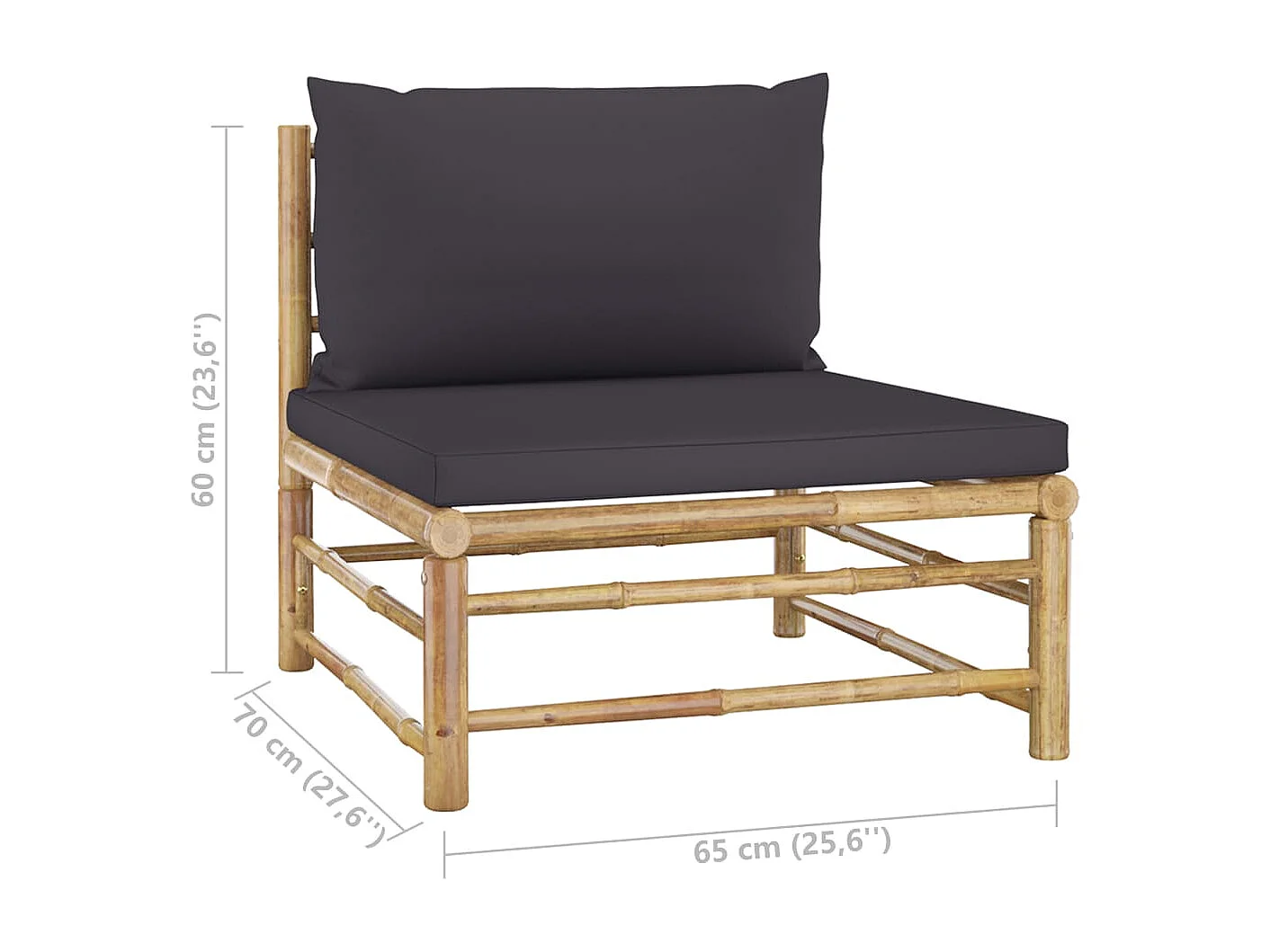 Salon de jardin meuble bambou marron 70 x 70 x 60 cm 02_0017196