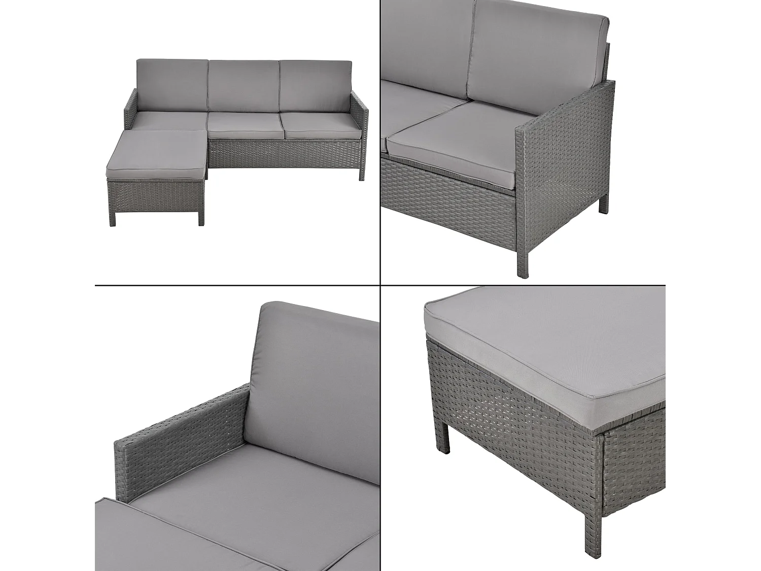 Salon de jardin design 173 x 60 x 72 cm 03_0006027