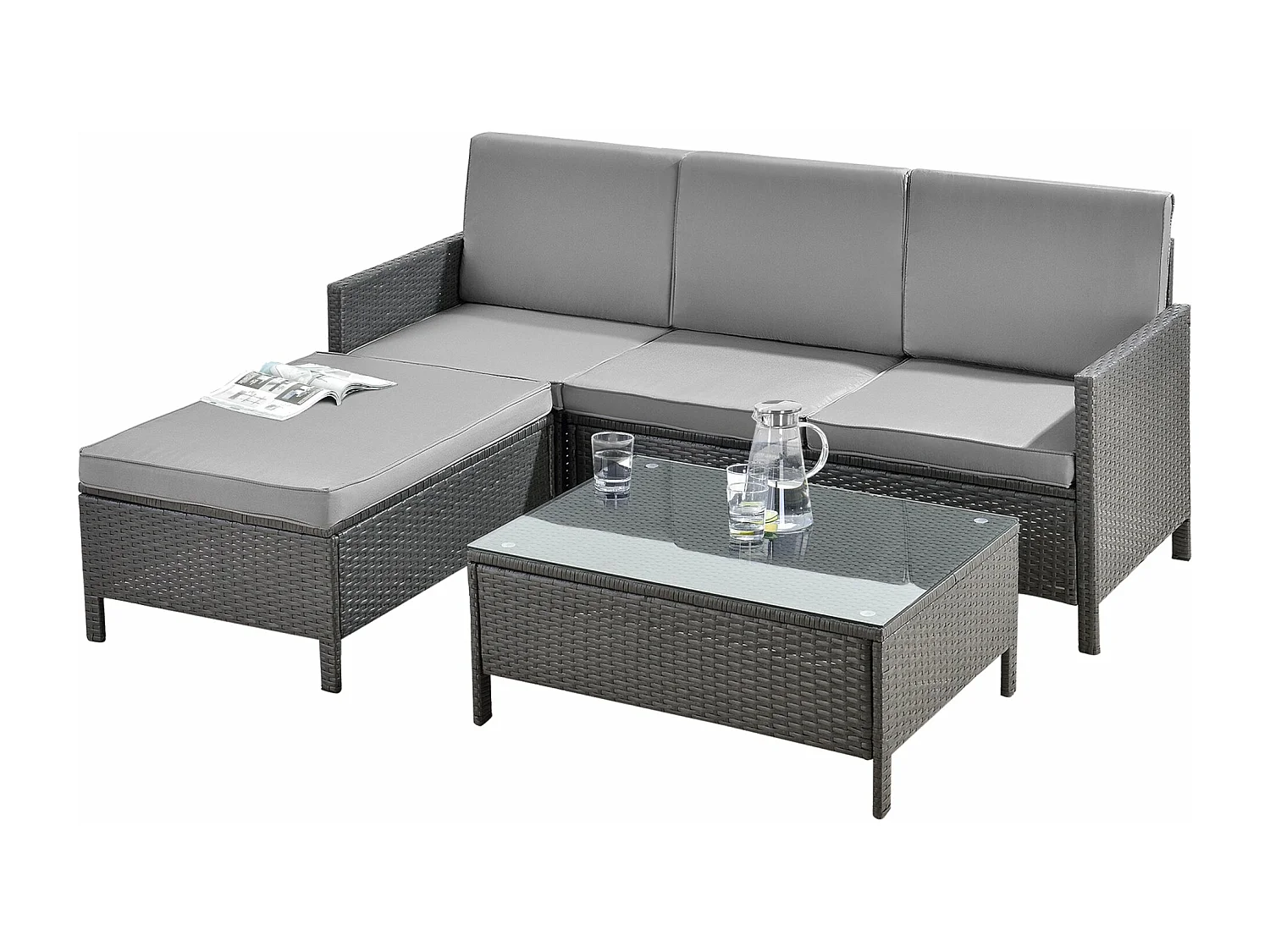 Salon de jardin design 173 x 60 x 72 cm 03_0006027