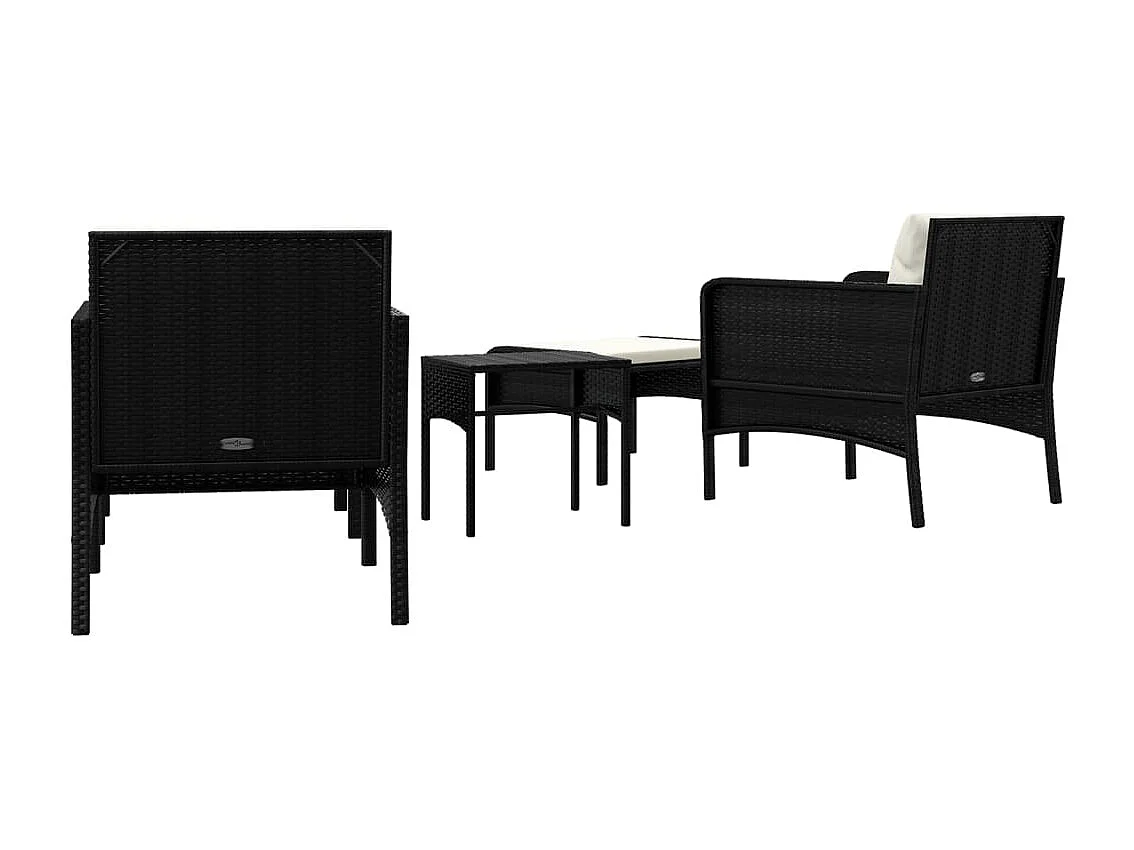 Salon de jardin meuble résine noire 55 x 68 x 69 cm 02_0016422