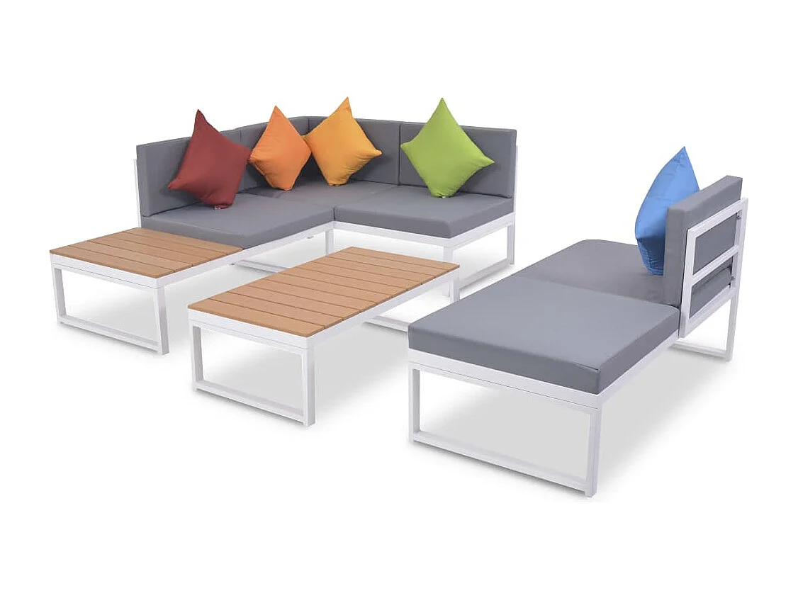 Salon de jardin meuble aluminium 128 x 66 x 65 cm 02_0016077