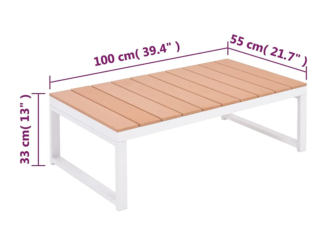 Salon de jardin meuble aluminium 128 x 66 x 65 cm 02_0016077