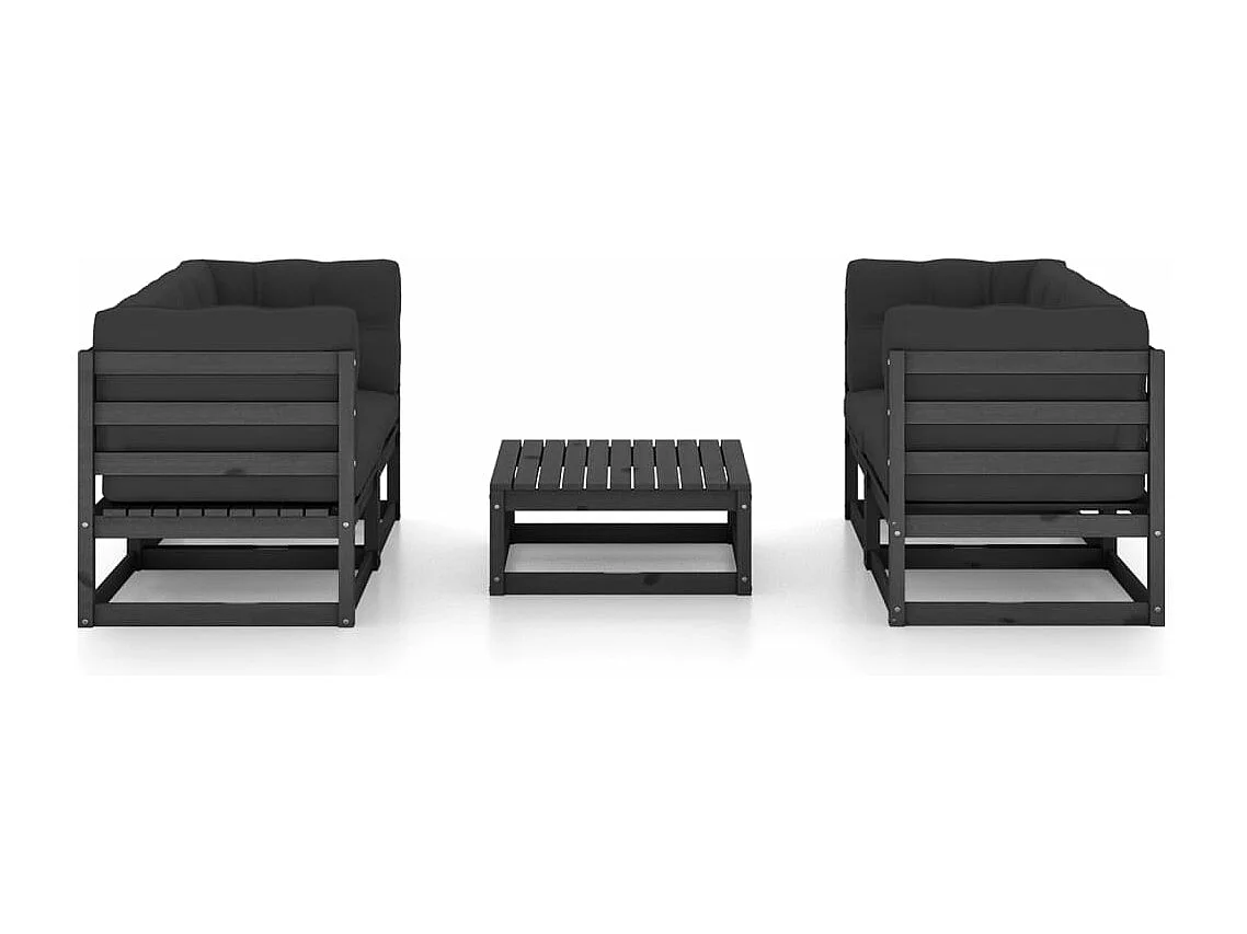 Salon de jardin meuble bois marron 70 x 70 x 67 cm 02_0016344