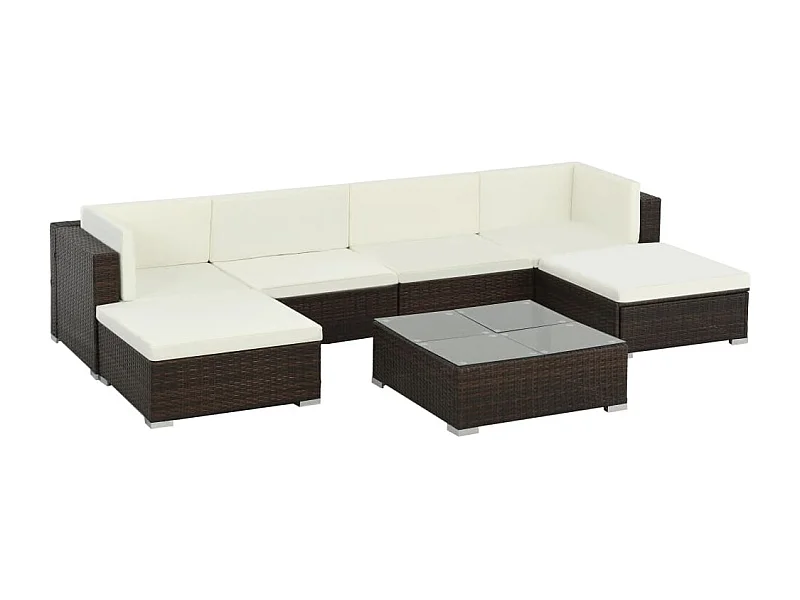 Salon de jardin meuble résine marron 70 x 70 x 54 cm 02_0017301