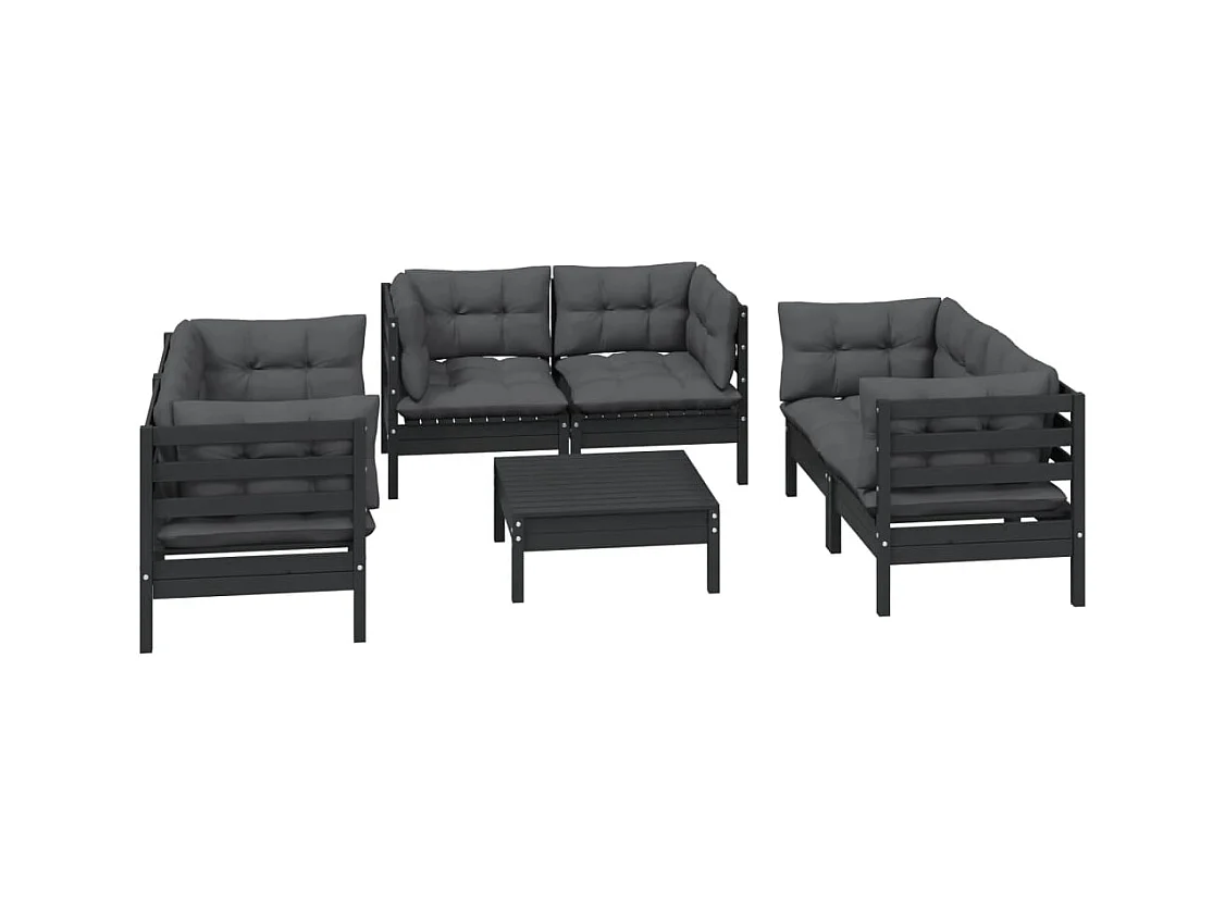 Salon de jardin meuble bois marron 63.5 x 63.5 x 62.5 cm 02_0017119