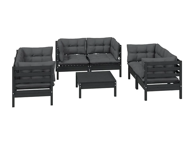 Salon de jardin meuble bois marron 63.5 x 63.5 x 62.5 cm 02_0017119