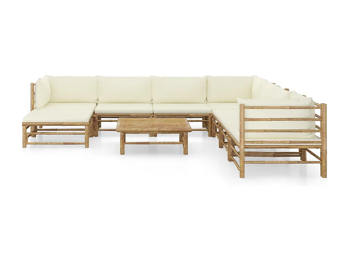 Salon de jardin meuble bambou marron 70 x 70 x 60 cm 02_0017903