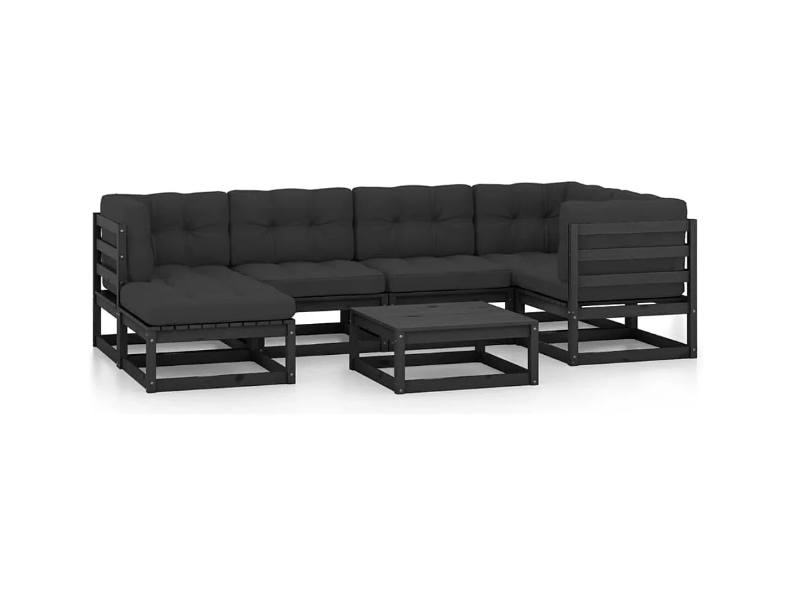 Salon de jardin meuble bois marron 70 x 70 x 67 cm 02_0017116