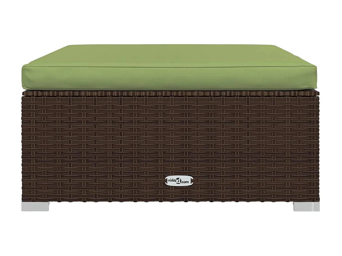 Salon de jardin meuble résine marron 70 x 70 x 60.5 cm 02_0017290