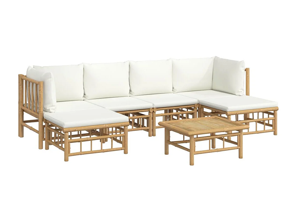 Salon de jardin meuble bambou marron 55 x 65 x 30 cm 02_0017083