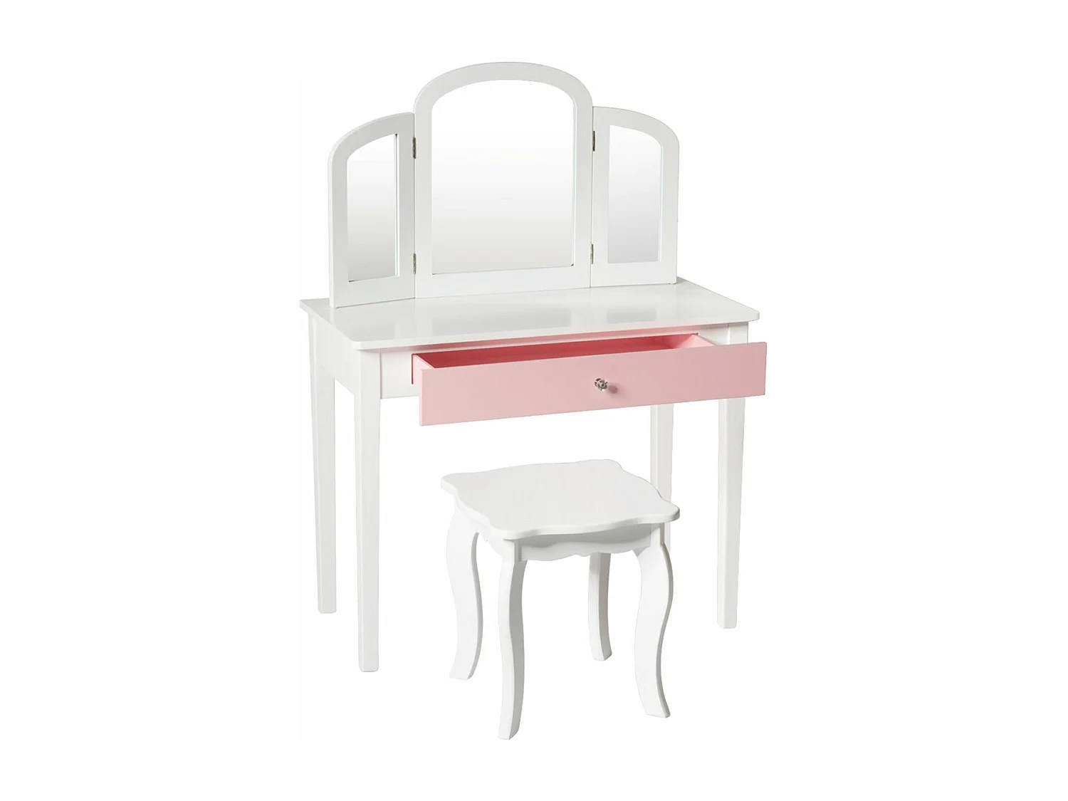 Ensemble coiffeuse et chaise blanche 70 x 34 x 95.5 cm 20_0008438