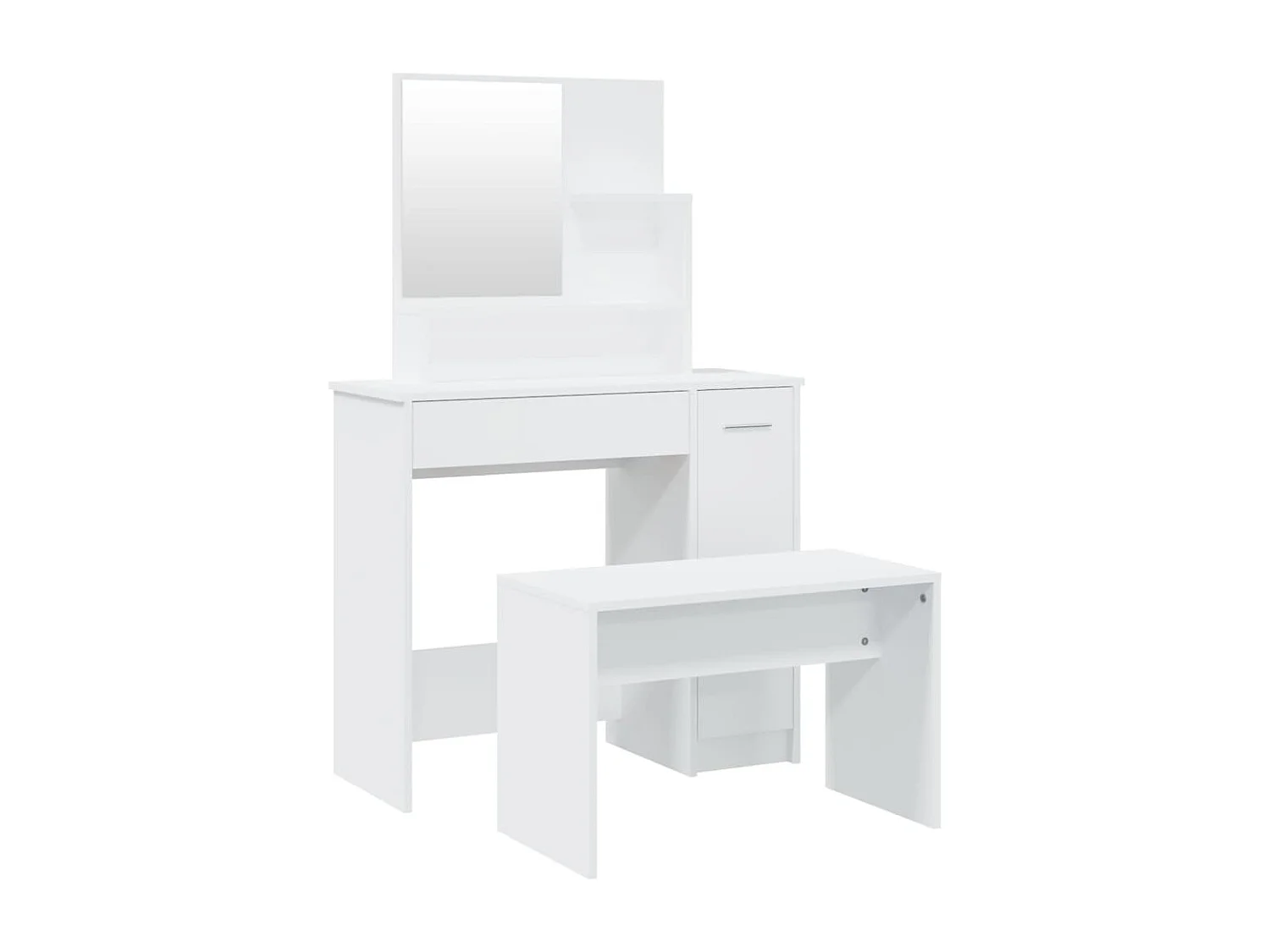 Tocador mesa de maquillaje muebles de diseño muebles de dormitorio 86,5 x 35 x 136 cm blanco 02_0006345